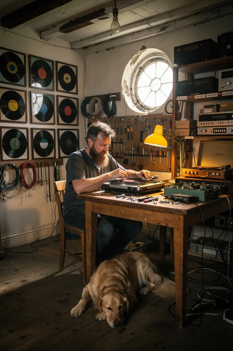 Turntable anti-skate adjustment for optimal performance